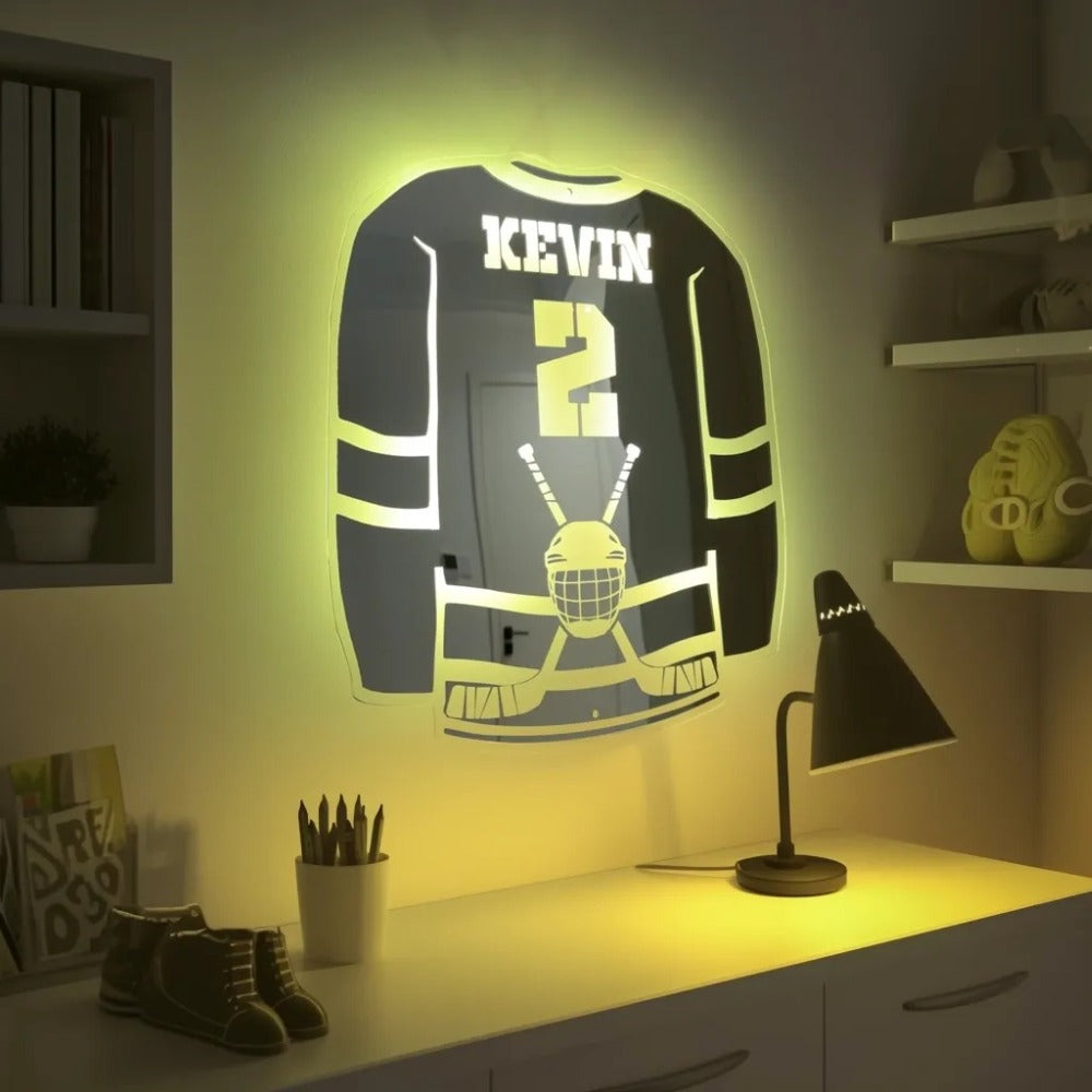 Jääkiekkoilija | Personoitu LED-peili