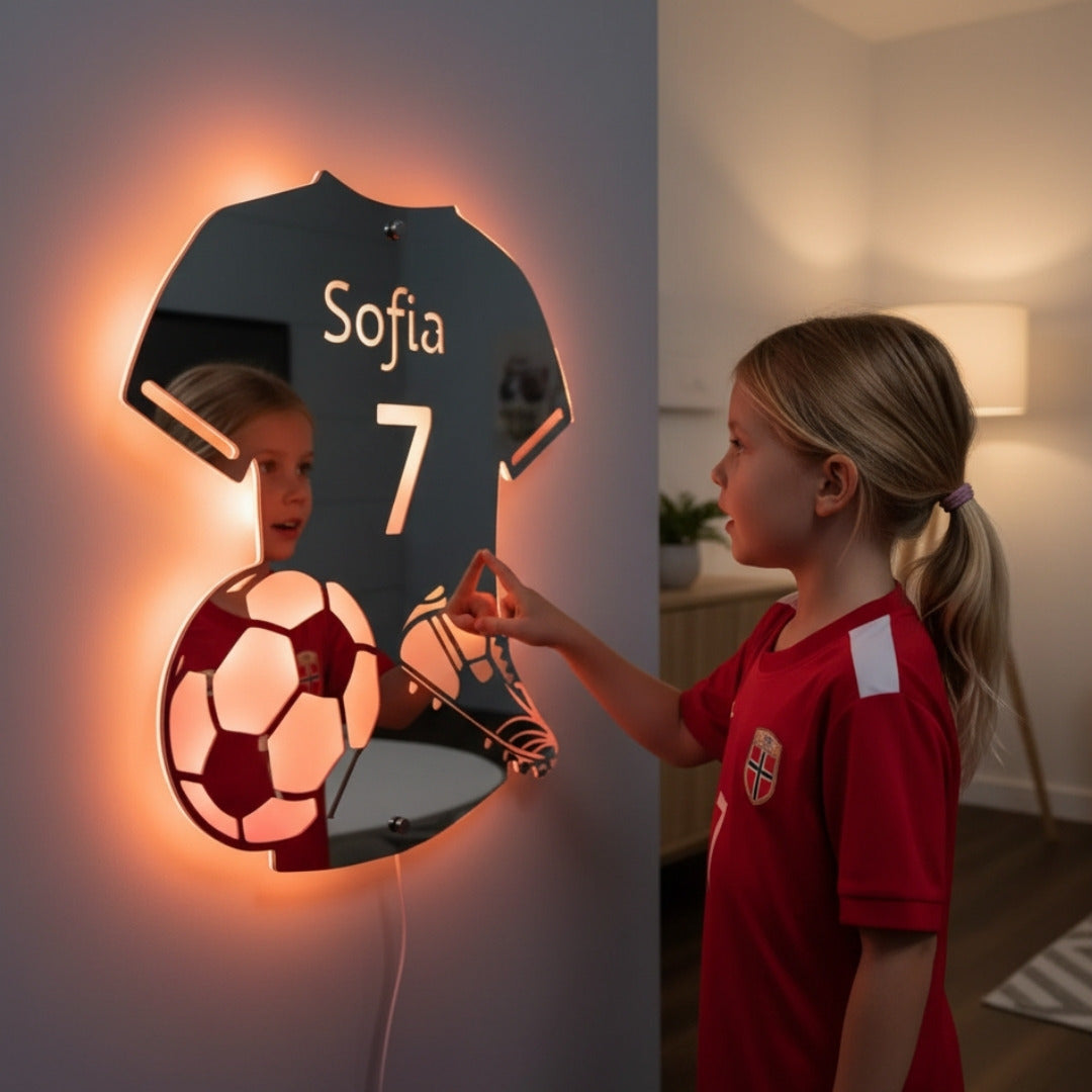 Jalkapalloilija | Personoitu LED-peili
