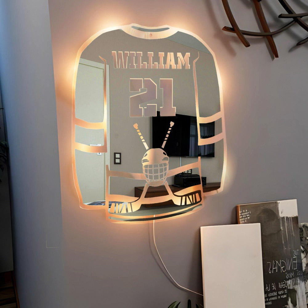 Jääkiekkoilija | Personoitu LED-peili